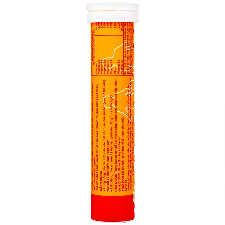 Viên sủi MyVita Multi SPM vị cam bổ sung Vitamin và khoáng chất (20 viên)