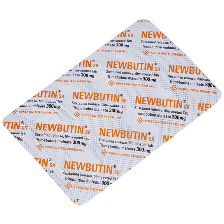 Viên nén Newbutin SR 300mg Korea United điều trị trào ngược dạ dày - thực quản (3 vỉ x 10 viên)