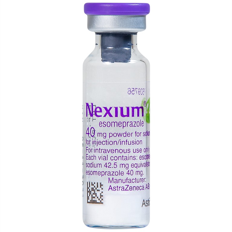 Bột pha tiêm Nexium 40mg AstraZeneca điều trị kháng tiết dịch vị, trào ngược dạ dày - thực quản (1 lọ)