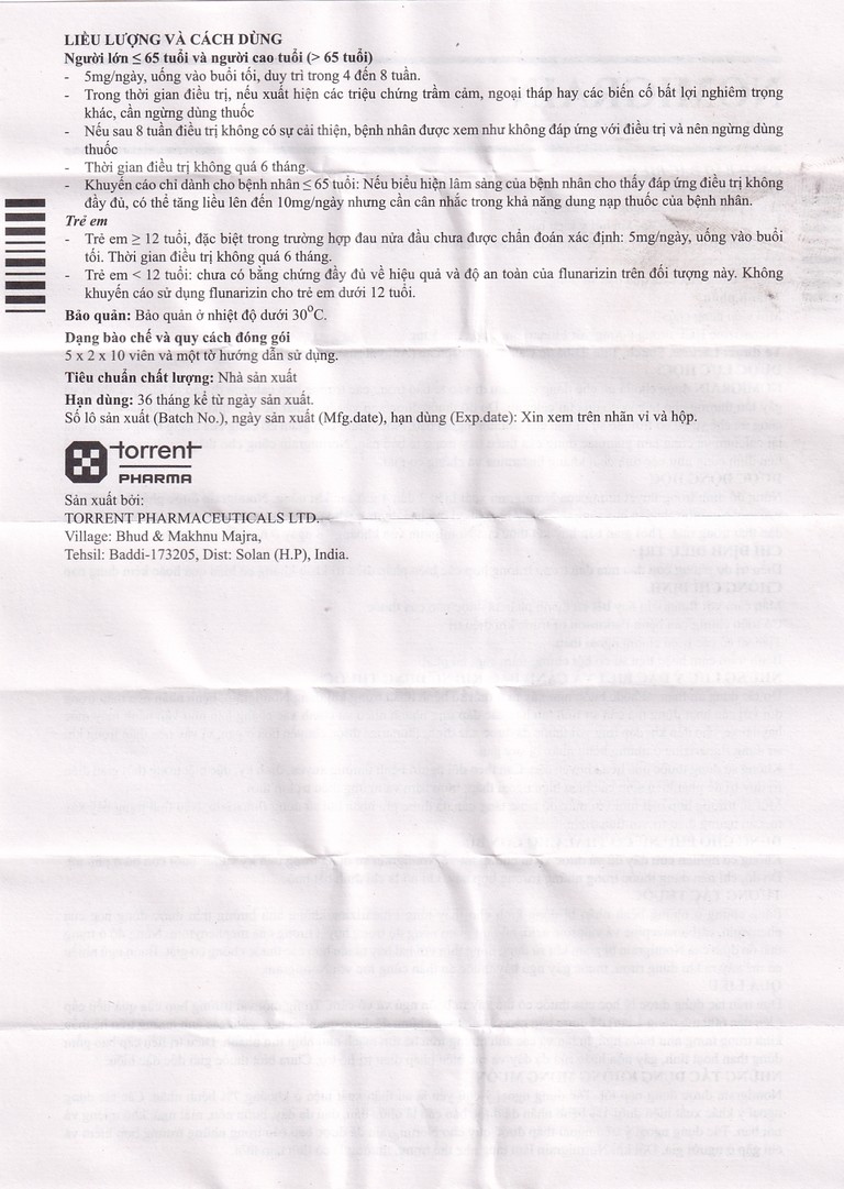 Thuốc Nomigrain 5mg Torrent điều trị đau nửa đầu (5 vỉ x 20 viên)