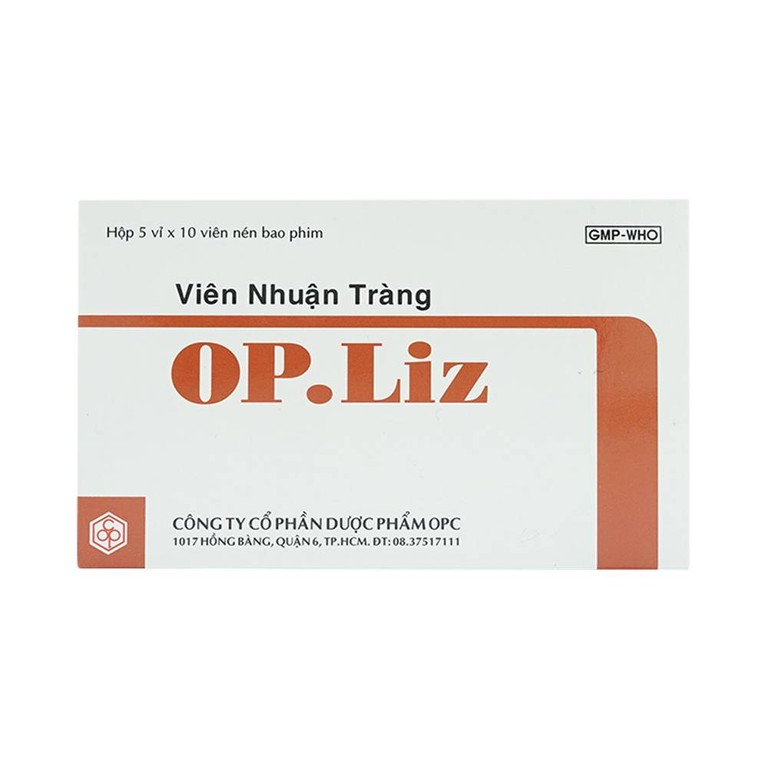 Viên nhuận tràng OP.Liz OPC nhuận tràng, điều trị táo bón (5 vỉ x 10 viên)