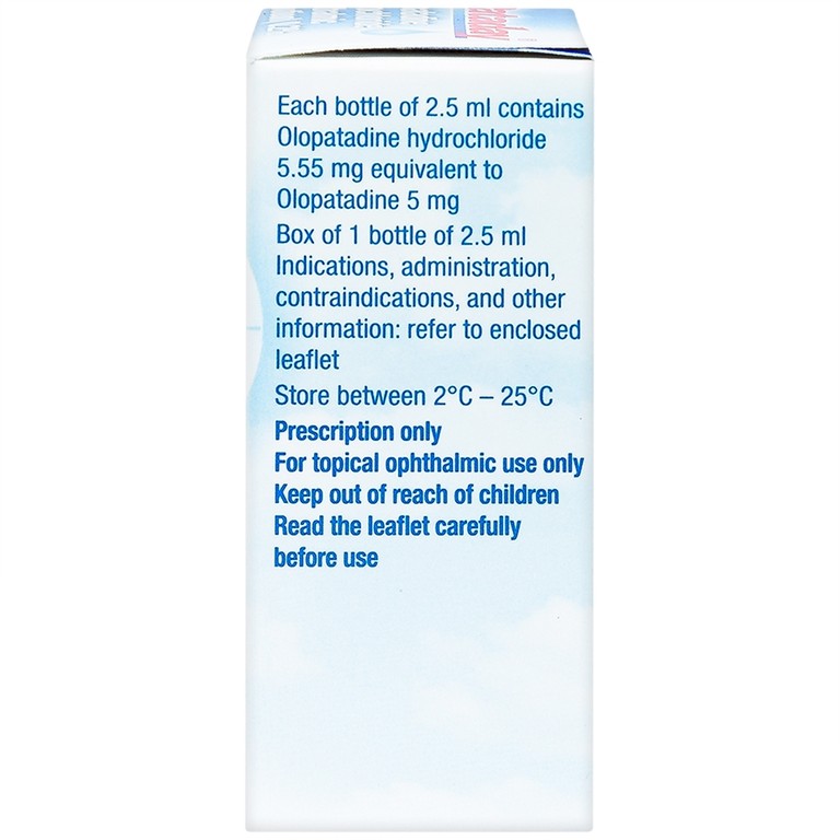 Thuốc nhỏ mắt Pataday 0,2% Alcon phòng ngừa và điều trị bệnh viêm kết mạc dị ứng (2,5ml)