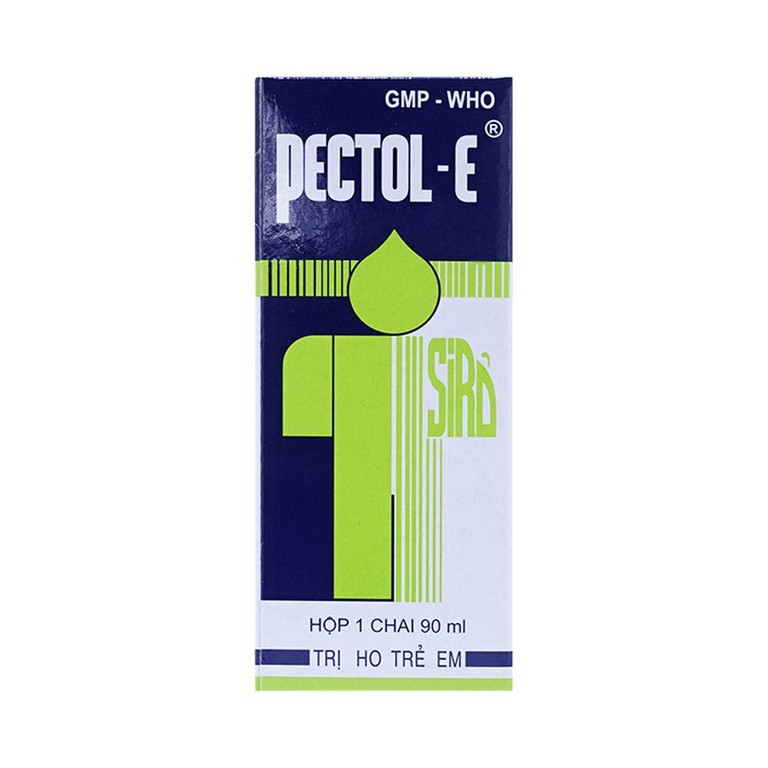 Siro trị ho trẻ em Pectol-E Sagopha điều trị ho, viêm phế quản, suyễn, cảm, sổ mũi (90ml)