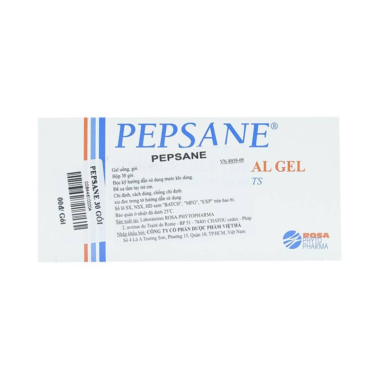 Gel uống Pepsane Rosa Phyto Pharma điều trị triệu chứng đau dạ dày (30 gói)