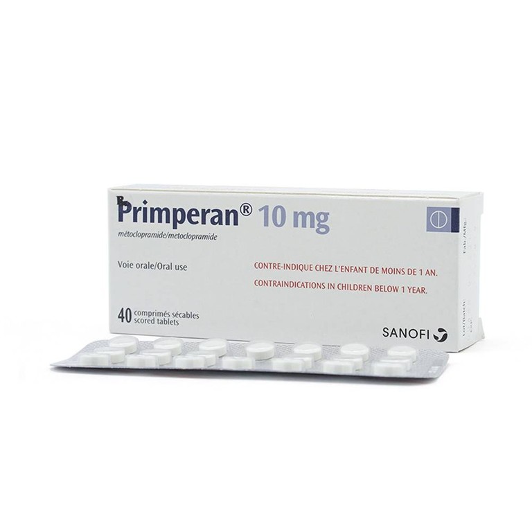 Thuốc Primperan 10mg Sanofi điều trị triệu chứng nôn và buồn nôn (2 vỉ x 20 viên) 