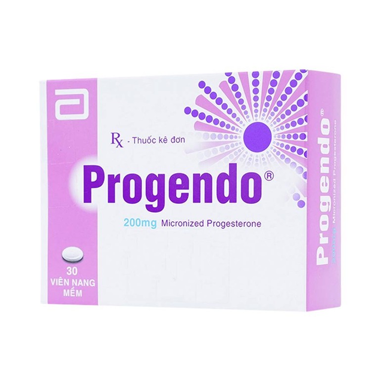 Thuốc Progendo 200mg Abbott điều trị xuất huyết tử cung do rối loạn chức năng (2 vỉ x 15 viên)