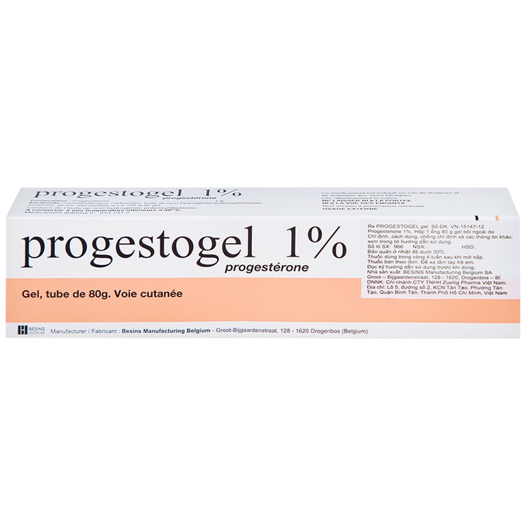 Gel Progestogel 1% Kolmar điều trị các bệnh vú lành tính (80g)