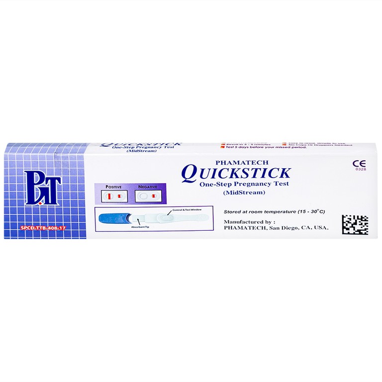 Que thử thai điện tử QuickStick One-Step Pregnancy Test Phamatech cho kết quả trong 5 phút (1 cái)