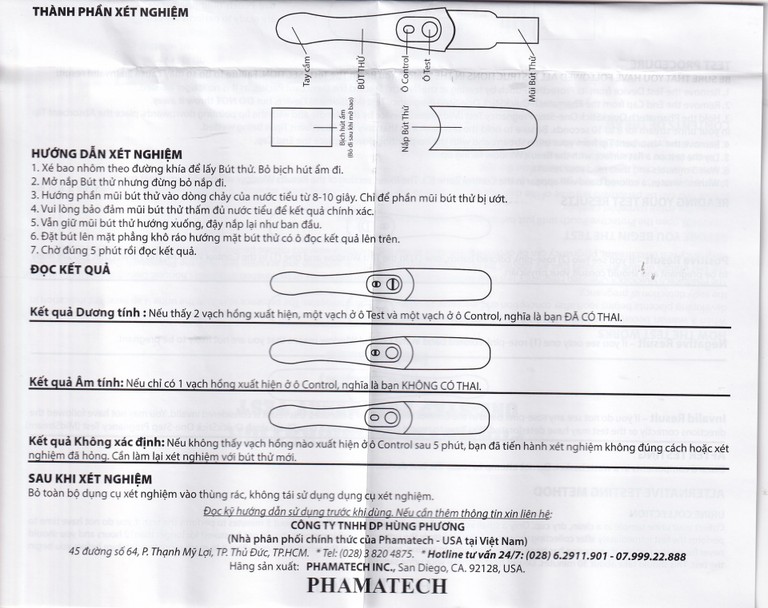 Que thử thai điện tử QuickStick One-Step Pregnancy Test Phamatech cho kết quả trong 5 phút (1 cái)