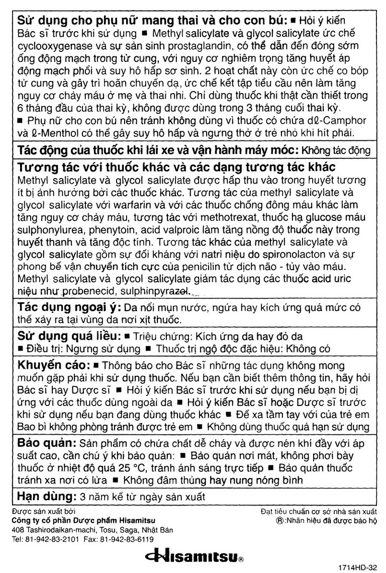 Thuốc xịt Salonpas giảm đau, kháng viêm các cơn đau cơ, đau vai (80ml) 