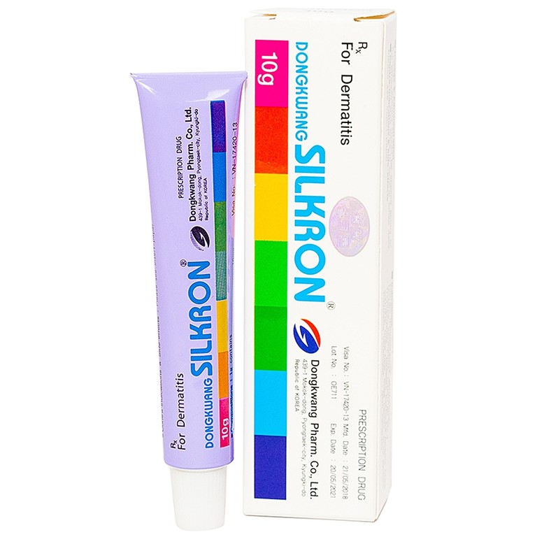 Kem bôi da SILKRON Dongkwang điều trị nhiễm khuẩn, nhiễm nấm (10g) 