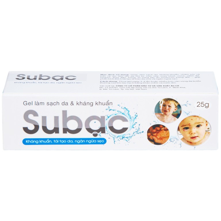 Gel bôi Su Bạc kháng khuẩn, làm sạch da (25g)