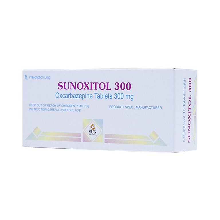 Thuốc Sunoxitol 300 Sun Pharma điều trị động kinh cục bộ (5 vỉ x 10 viên)