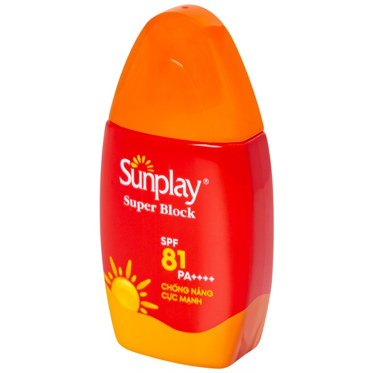 Sữa chống nắng Sunplay Super Block SPF81 Rohto ngăn sạm da và bảo vệ vượt trội (30g)