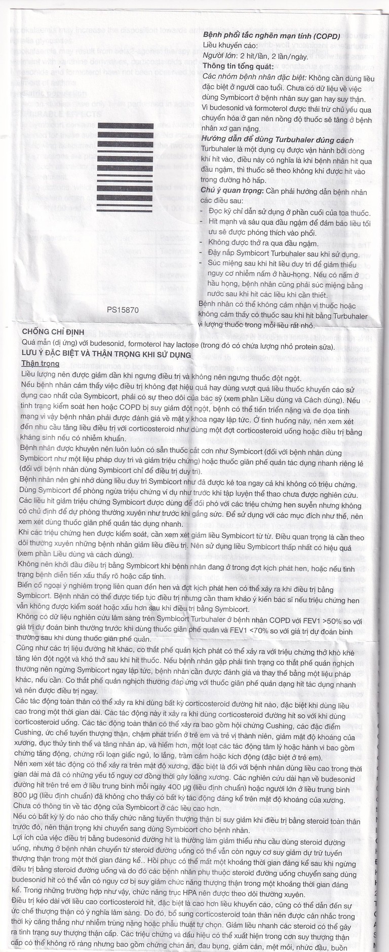 Thuốc bột để hít Symbicort AstraZeneca điều trị hen suyễn (60 liều)