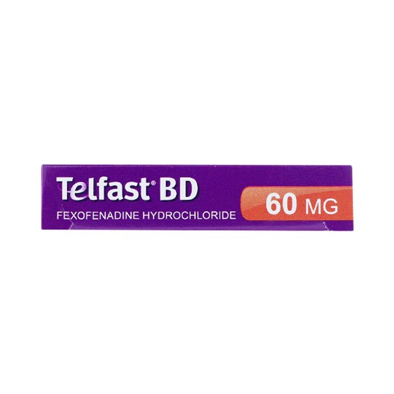 Thuốc Telfast BD 60mg Sanofi điều trị viêm mũi dị ứng, mày đay (1 vỉ x 10 viên)