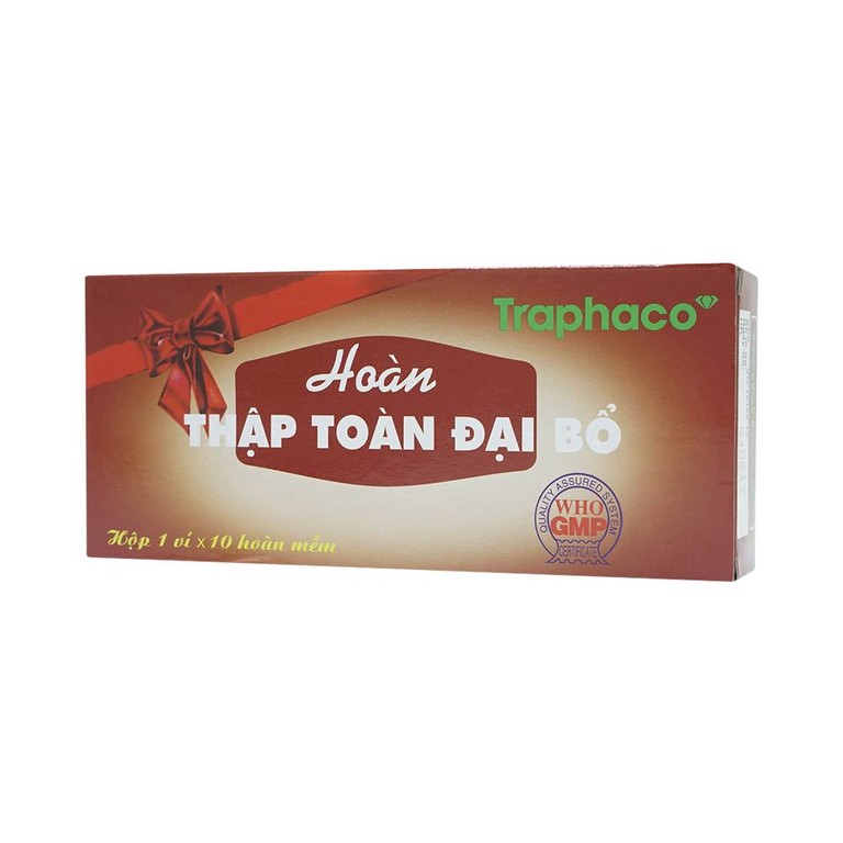 Thuốc Thập Toàn Đại Bổ Traphaco bổ khí huyết điều trị các chứng khí huyết hư, đánh trống ngực (1 vỉ x 10 viên)