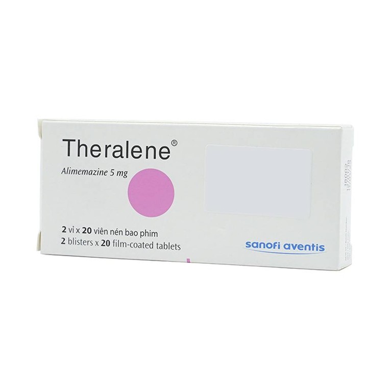 Thuốc Theralene Sanofi hỗ trợ điều trị các triệu chứng viêm mũi dị ứng, mày đay (40 viên)