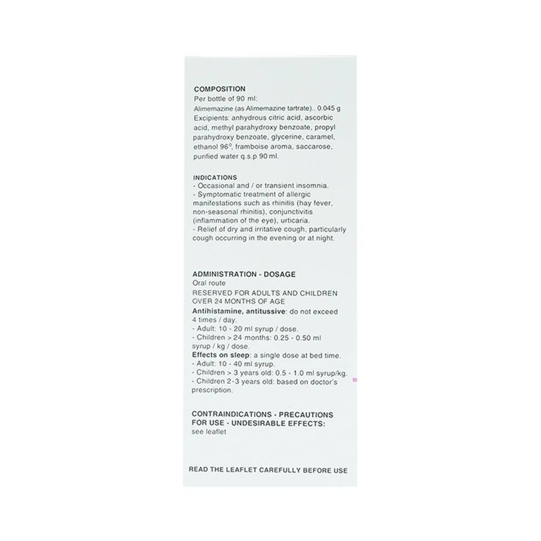 Siro Theralene Sanofi điều trị mất ngủ, viêm mũi (90ml)