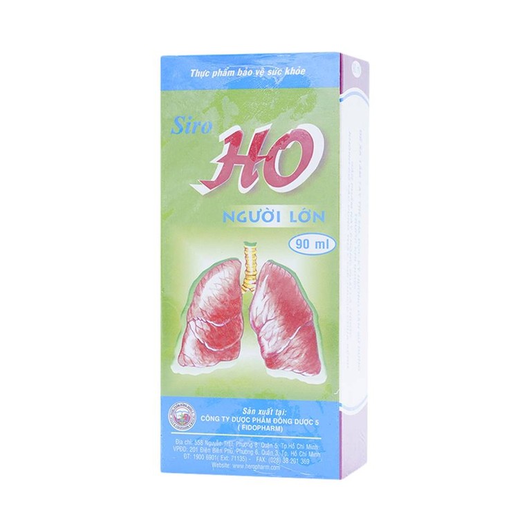 Siro Ho Người Lớn FidoPharm giúp thanh phế, giảm ho (90ml)