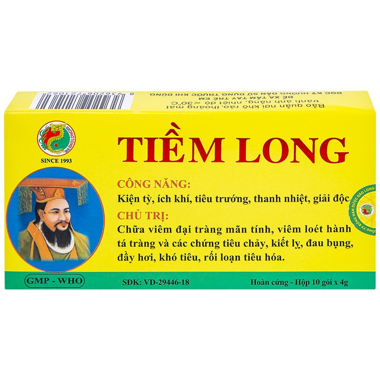 Thuốc Tiềm Long Bảo Long điều trị viêm đại tràng, loét hành tá tràng (10 gói x 4g)
