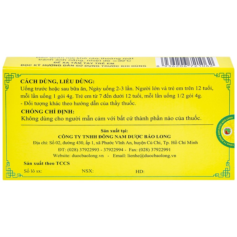 Thuốc Tiềm Long Bảo Long điều trị viêm đại tràng, loét hành tá tràng (10 gói x 4g)