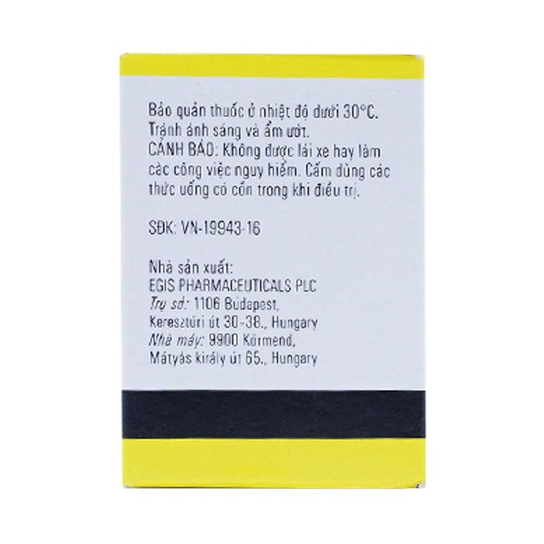Thuốc Tisercin 25mg Egis điều trị loạn thần (1 lọ x 50 viên)