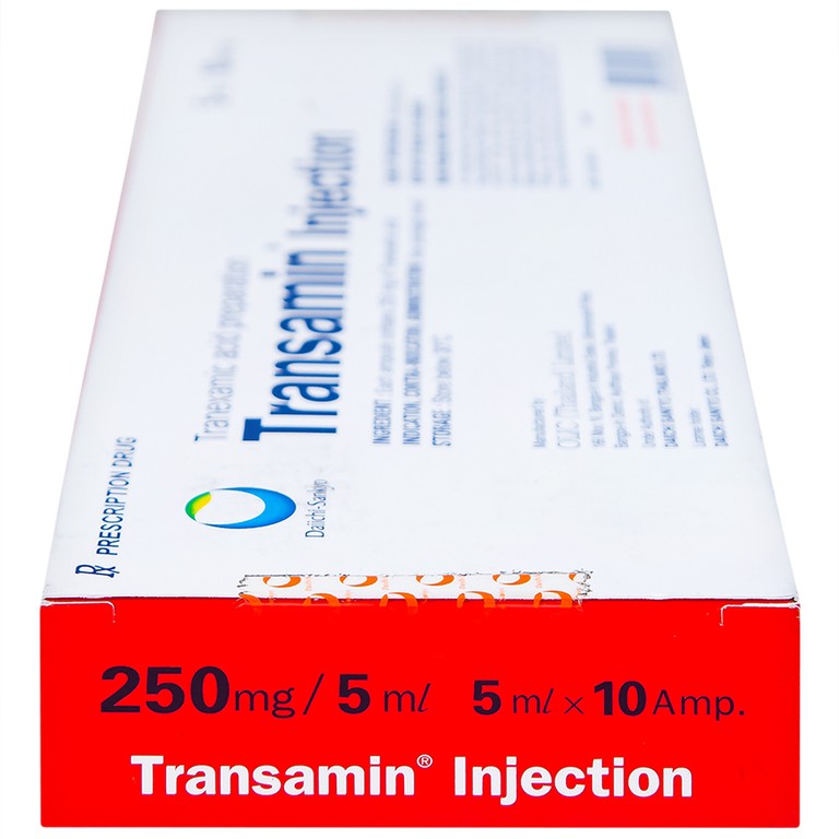Thuốc tiêm Transamin Injection Daiichi điều trị bệnh bạch huyết, thiếu máu không tái tạo (1 vỉ x 10 ống x 5ml)