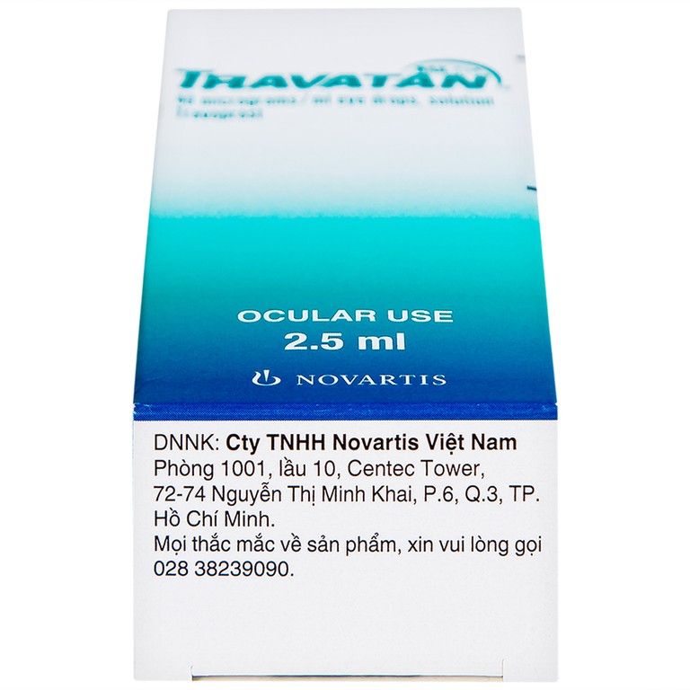 Thuốc nhỏ mắt Travatan Novartis làm giãn nhãn áp (2,5ml)