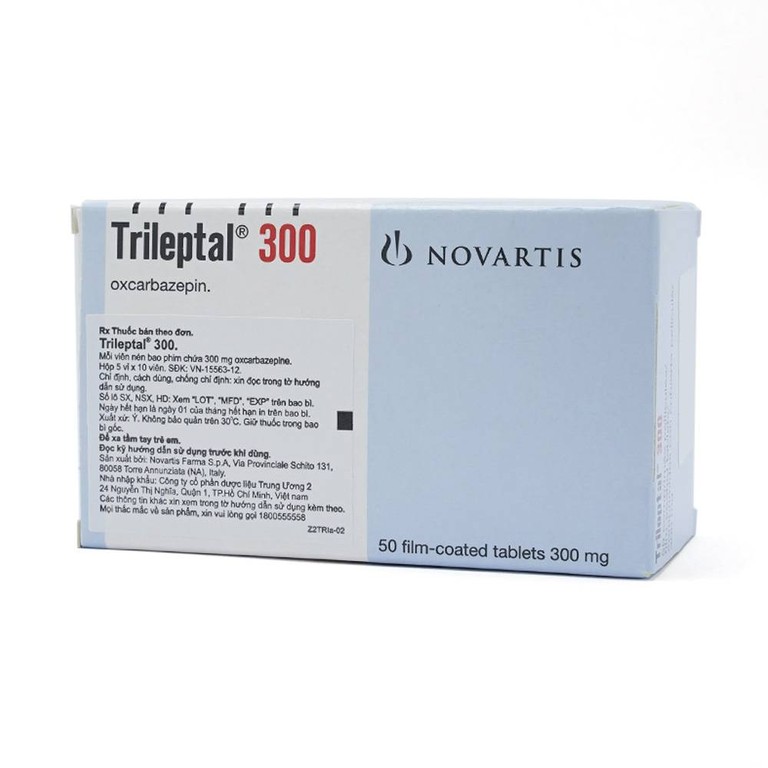 Thuốc Trileptal 300 Novartis điều trị động kinh cục bộ (5 vỉ x 10 viên)