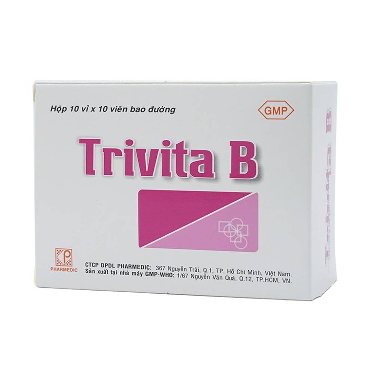 Thuốc Trivita B Pharmedic điều trị đau nhức thần kinh (10 vỉ x 10 viên)