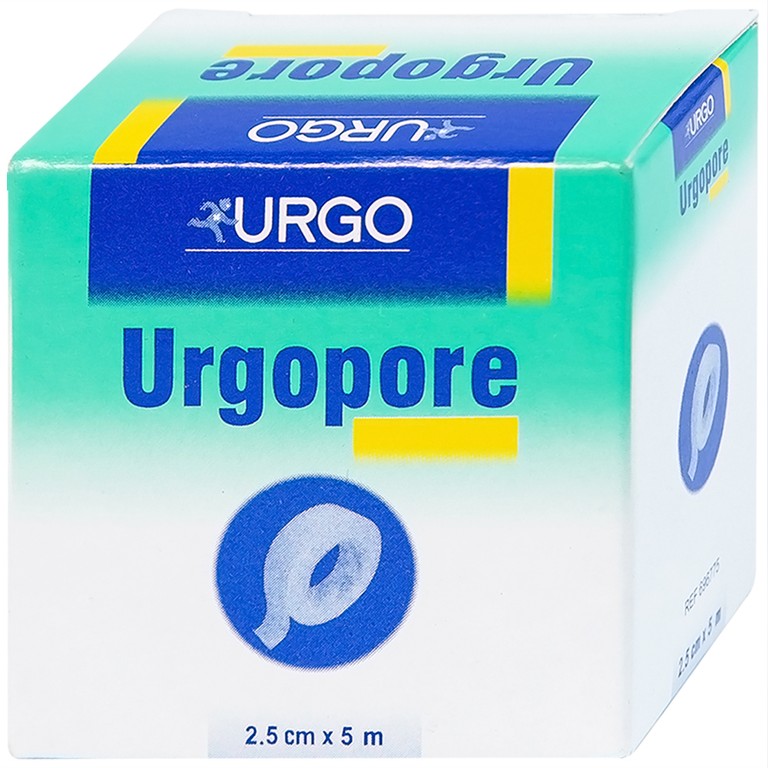 Băng keo giấy y tế Urgopore size 2.5cm x 5m thông thoáng cho da nhạy cảm, giúp kềm giữ nhanh, chắc chắn