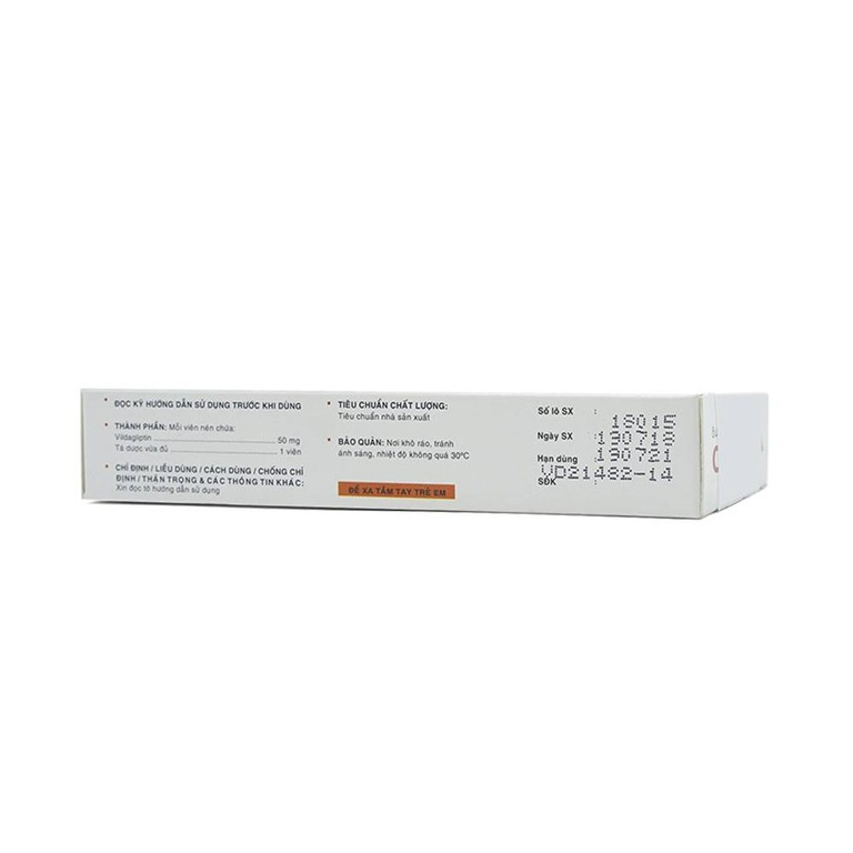 Thuốc Vigorito Davipharm kiểm soát đường huyết ở bệnh đái tháo đường típ 2 (3 vỉ x 10 viên) 