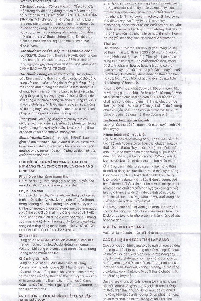 Thuốc Voltaren SR 75mg Novartis điều trị viêm và thoái hóa của bệnh thấp khớp (10 vỉ x 10 viên)