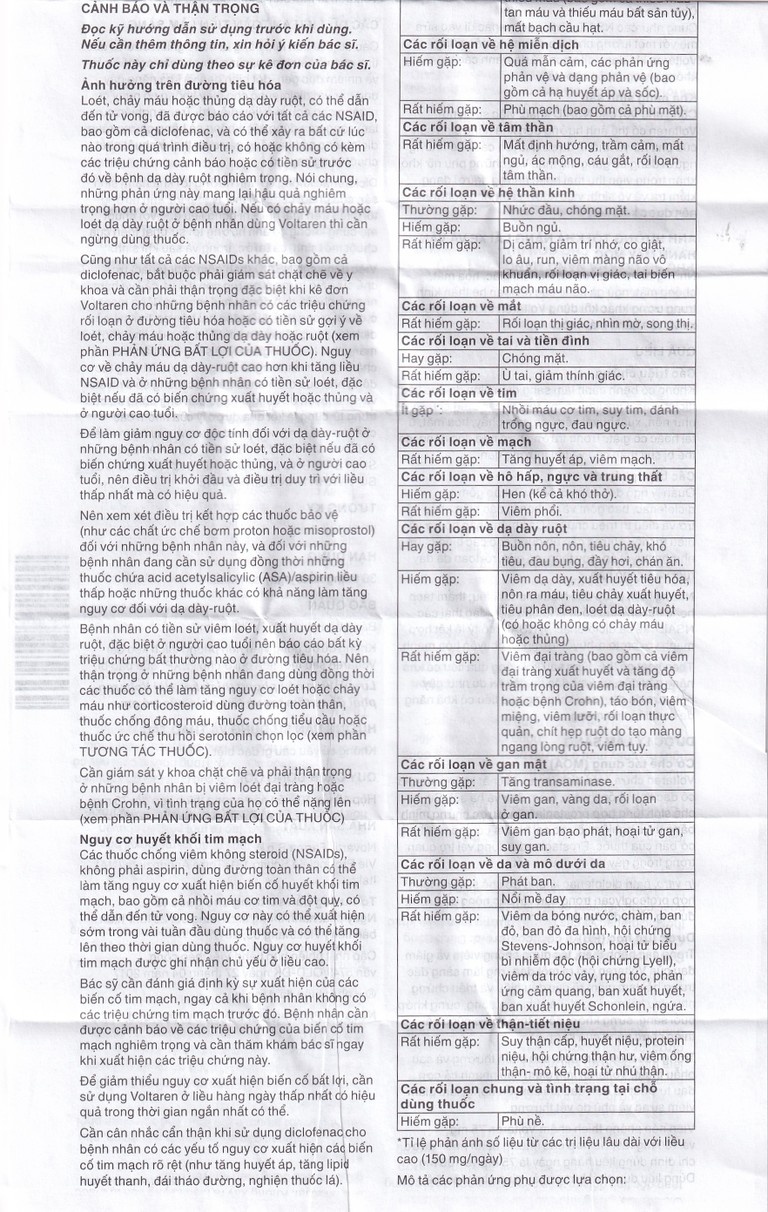 Thuốc Voltaren SR 75mg Novartis điều trị viêm và thoái hóa của bệnh thấp khớp (10 vỉ x 10 viên)