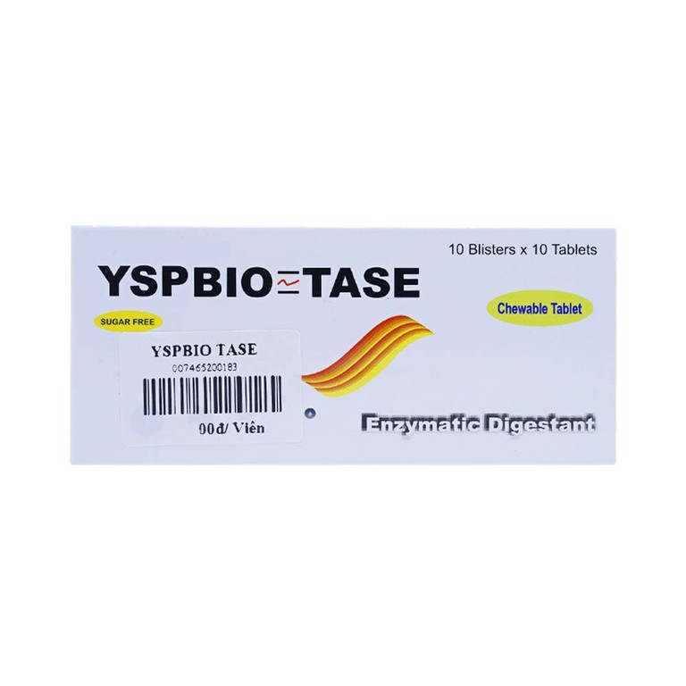 Viên nhai YSPBIO TASE YSP hỗ trợ tiêu hóa (10 vỉ x 10 viên)