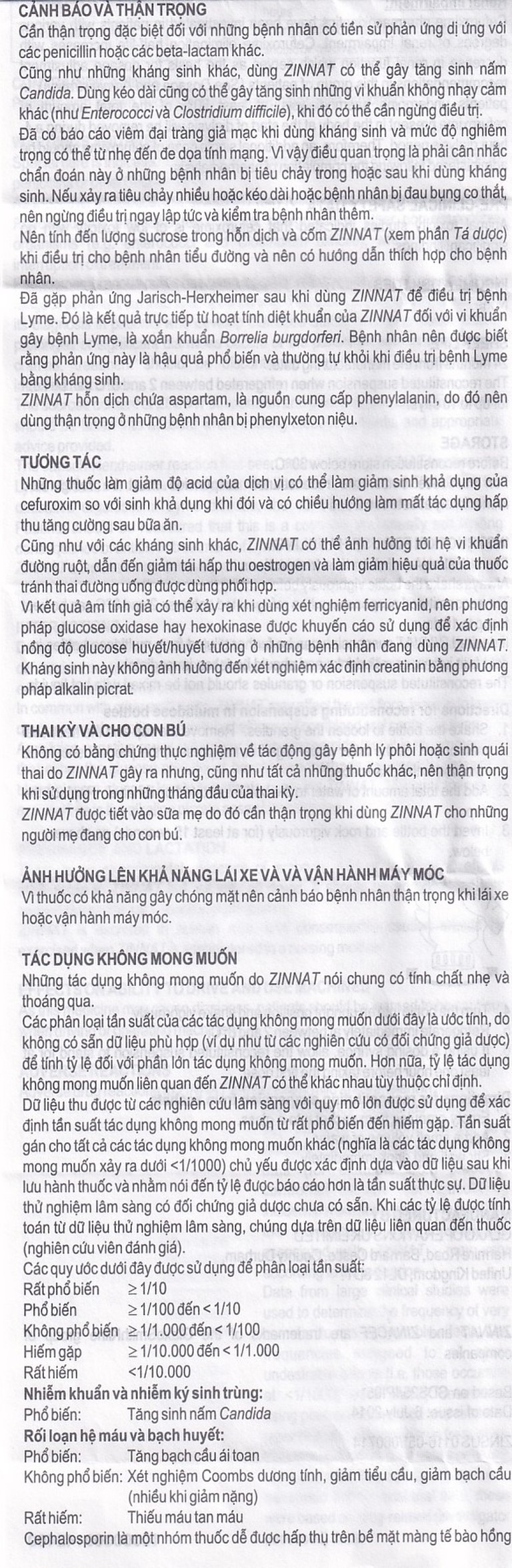 Cốm pha hỗn dịch uống Zinnat Suspension 125mg GSK hỗ trợ điều trị viêm xoang, viêm amidan (10 gói)