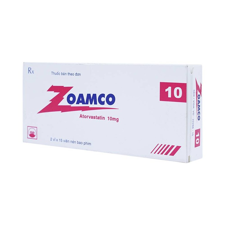 Thuốc Zoamco 10 Pymepharco điều trị rối loạn lipid máu (2 vỉ x 15 viên)