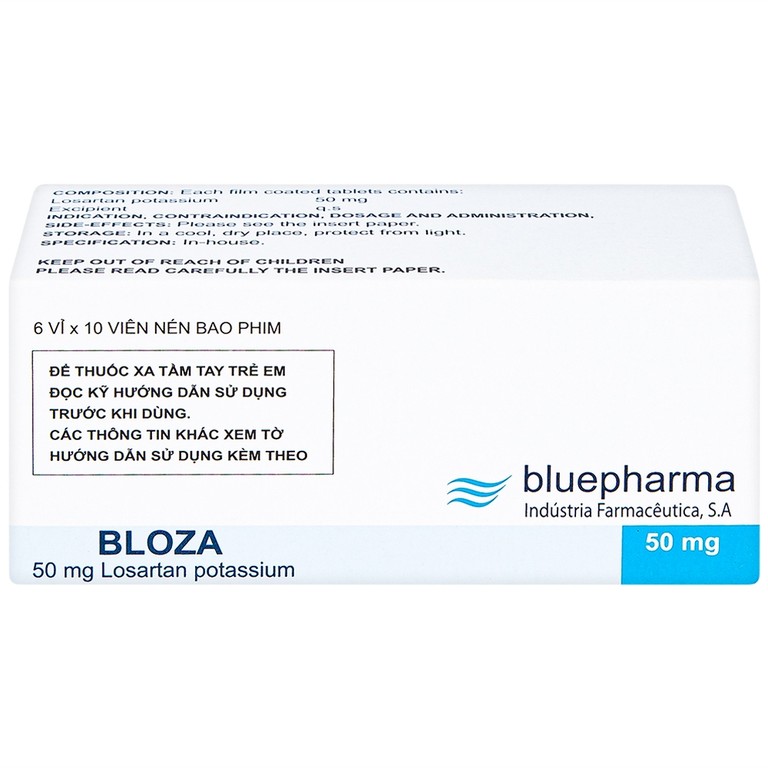 Thuốc Bloza Bluepharma điều trị tăng huyết áp (6 vỉ x 10 viên)