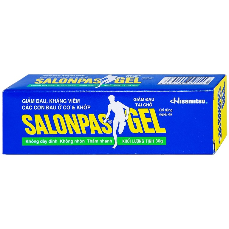  Gel Salonpas giảm đau, kháng viêm các cơn đau cơ, khớp (30g)