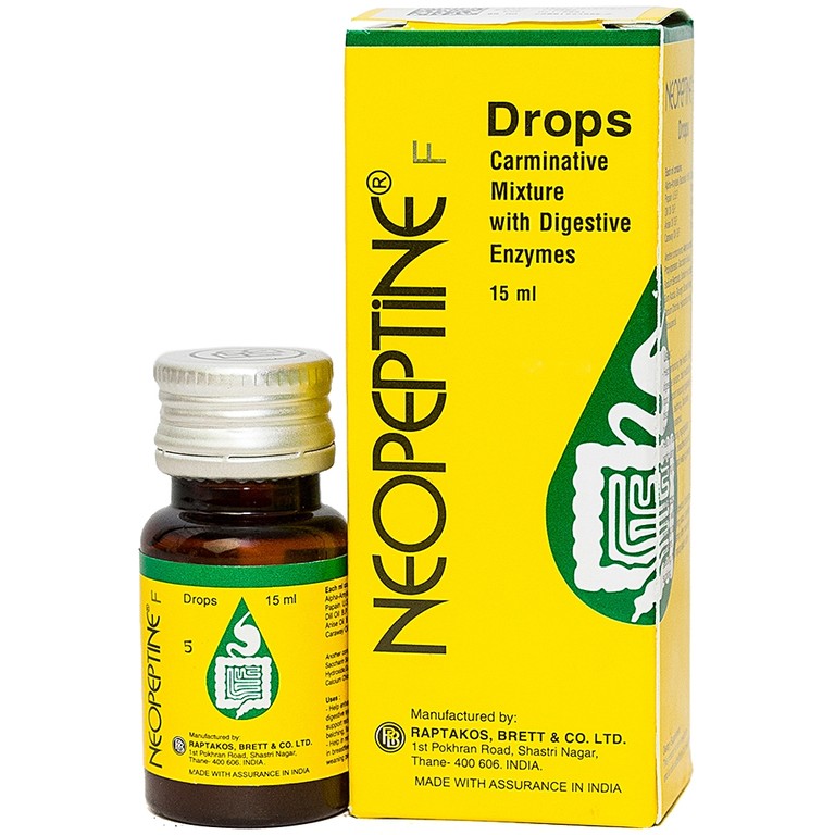 Dung dịch uống Neopeptine F Drops Raptakos hỗ trợ tăng cường tiêu hóa và hấp thu thức ăn (15ml)