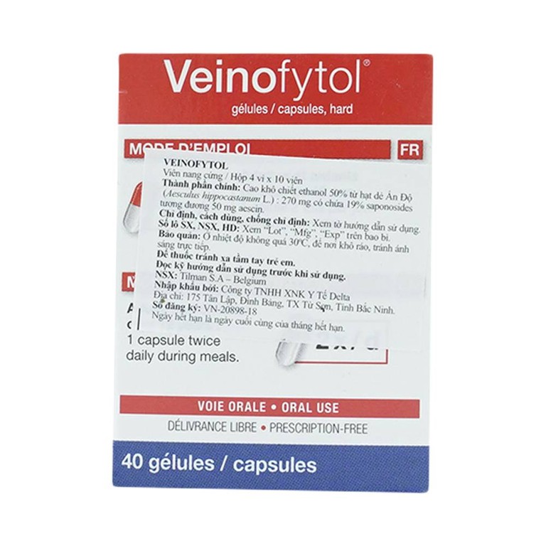 Thuốc Veinofytol Tilman điều trị suy tĩnh mạch mãn tính nhẹ (4 vỉ x 10 viên)