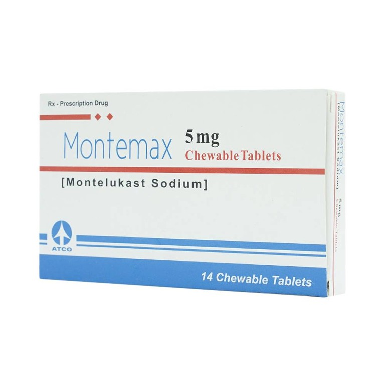 Viên nhai Montemax 5mg Atco điều trị hen suyễn mãn tính (1 vỉ x 14 viên)