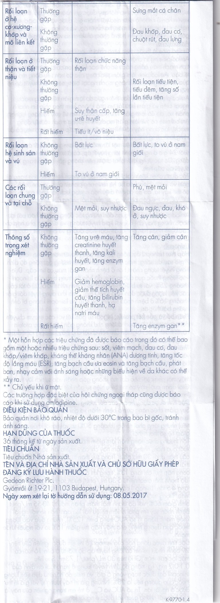 Viên nén Lisonorm Gedeon điều trị tăng huyết áp vô căn (3 vỉ x 10 viên)