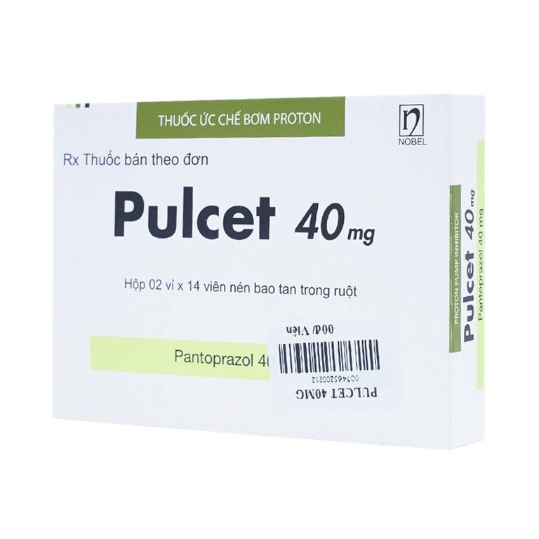 Thuốc Pulcet 40mg NobelFarma điều trị trào ngược dạ dày – thực quản (2 vỉ x 14 viên)