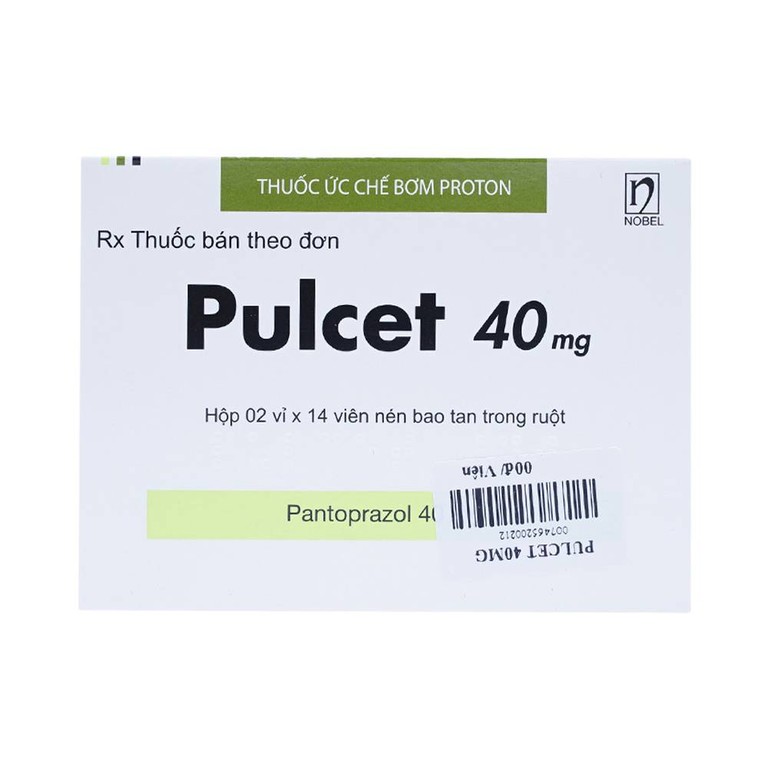 Thuốc Pulcet 40mg NobelFarma điều trị trào ngược dạ dày – thực quản (2 vỉ x 14 viên)