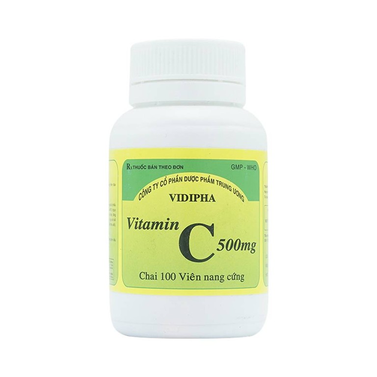 Thuốc Vitamin C 500mg Vidipha điều trị bệnh do thiếu Vitamin C (100 viên)