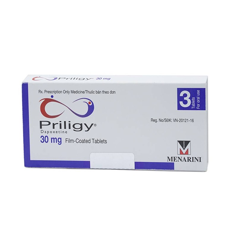 Thuốc Priligy 30mg Menarini điều trị xuất tinh sớm (1 vỉ x 3 viên)