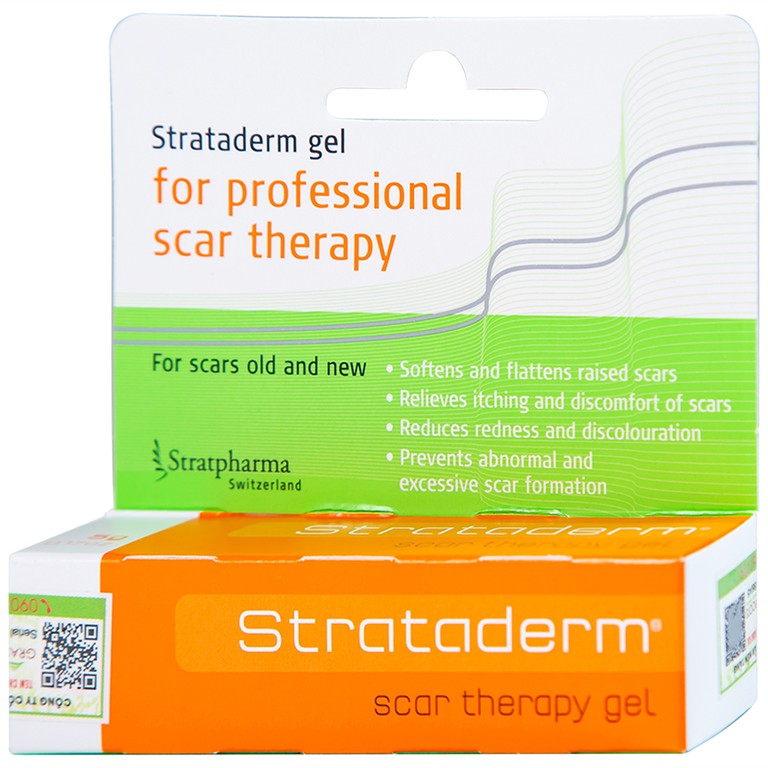 Gel Strataderm giúp cải thiện tình trạng sẹo lồi, sẹo xấu, sẹo lâu năm (5g)
