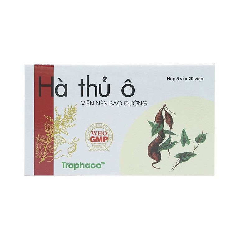 Thuốc Hà Thủ Ô Traphaco điều trị đau lưng, mỏi gối, di mộng tinh (5 vỉ x 20 viên)